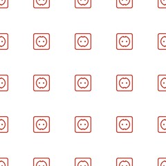 plug socket icon pattern seamless white background
