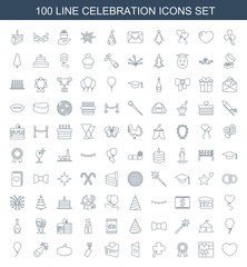 100 celebration icons