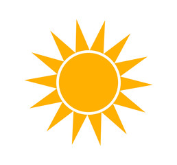 Sun icon vector