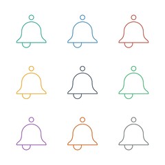 Bell icon white background