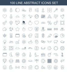 100 abstract icons