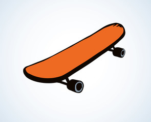 Vector illustration. Skate