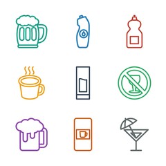 9 beverage icons