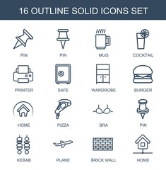 16 solid icons