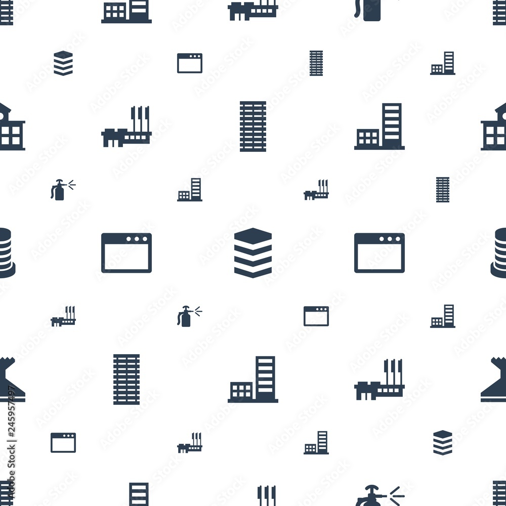 Poster window icons pattern seamless white background