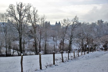 Château de Lubersac en hiver.(Corrèze)