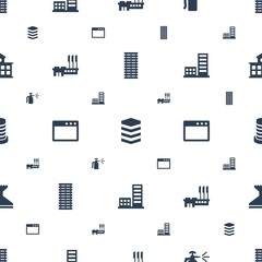 window icons pattern seamless white background