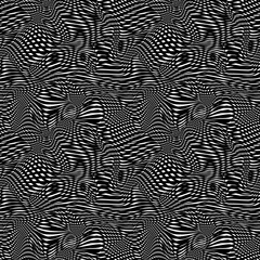 Abstract seamless pattern. Texture. Wavy stripes, lines. 3d .Vector illustration.