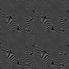 Abstract seamless pattern. Texture. Wavy stripes, lines. 3d .Vector illustration.