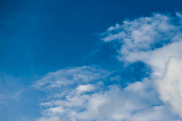 Clouds on blue sky background texture