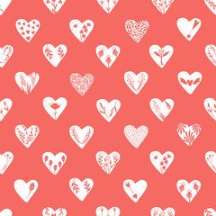 Vector collections of hand drawn hearts isolated on transparent background. Love valentines day clipart. Heart shape decorated floral elements: rose, tulip, key with wings, arrows