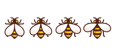 Bee icon with wing animation
