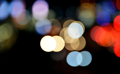 abstract background of bokeh lights