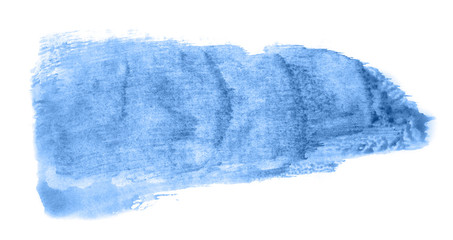 Abstract watercolor background hand-drawn on paper. Volumetric smoke elements. Blue, Marina color. For design, web, card, text, decoration, surfaces.