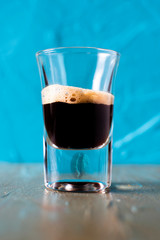 Photograph of coffee with a vintage style.