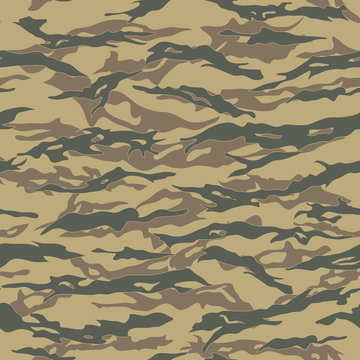 Desert Tiger stripe Camouflage seamless patterns