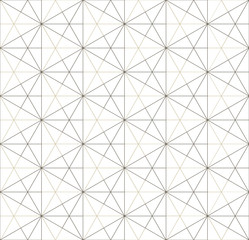 Obraz premium Vector seamless texture. Modern geometric background. Grid with hexagonal cells.