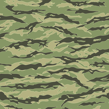 Vietnam Tiger Stripe Camouflage Seamless Patterns