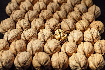 walnut, food, nut, brown, healthy, shell, snack, macro,
