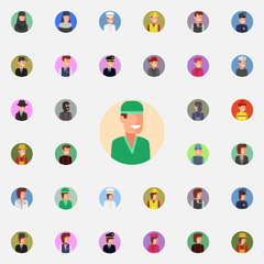 nurse man icon. Avatar icons universal set for web and mobile