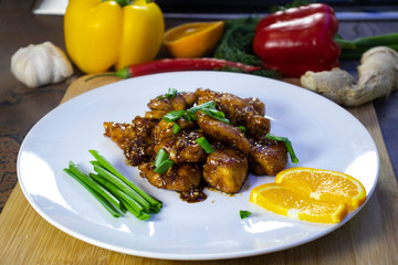 Chicken in Teriyaki Sauce with Orange! Tasty, easy, fast!