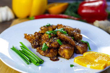 Chicken in Teriyaki Sauce with Orange! Tasty, easy, fast!