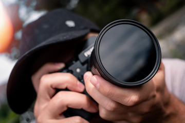 Fototapeta na wymiar Photography Camera Teach Learn Lesson Shooting