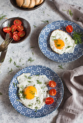 Breakfast with fried egg