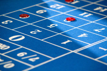 Spieltisch in einem Casino