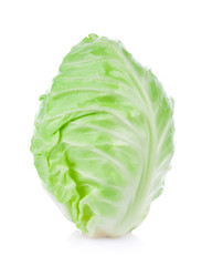 pointed cabbage isolated on white background