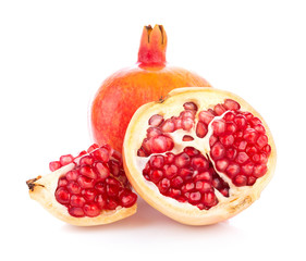 pomegranate isolated on white background