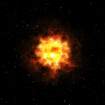 Big star. Fire ball.