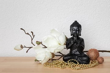 Foto auf Acrylglas Buddha Buddha-Statue Zeichen für Frieden und Weisheit