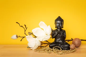 Foto op Aluminium Boeddha Boeddhabeeld teken voor vrede en wijsheid
