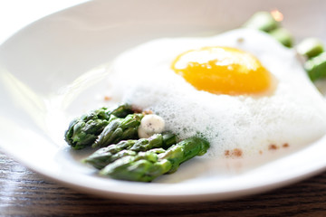 Asparagus and egg
