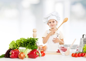 Beautiful girl with colored vegetables showing thumbs up