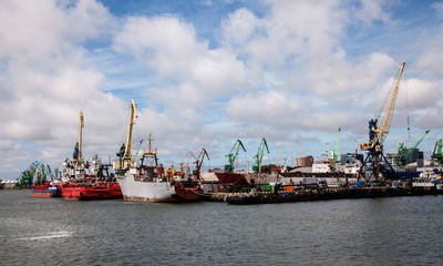 Fototapeta premium Seaport Klaipeda,Lithuania