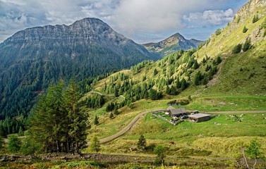 Fototapeta na wymiar Alpine Landscape Goldeck Carinthia Austria