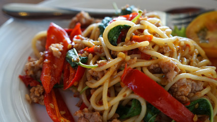 noodles with vegetables