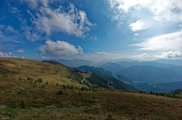 Fototapeta na wymiar Alpine Landscape Goldeck Carinthia Austria