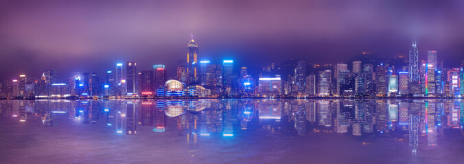 Panorama of central Hong Kong