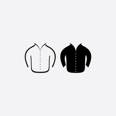 man jacket icon vector symbol