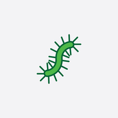 parasite icon bacteria vector symbol