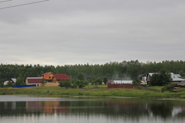 Fototapeta na wymiar landscape with river 