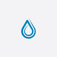 spiral water drop logo vector icon