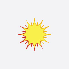 sun vector icon solar energy symbol element