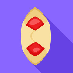 Jelly cookie icon. Flat illustration of jelly cookie vector icon for web design