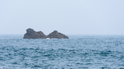 Fototapeta na wymiar Bretonischen Küste in Frankreich