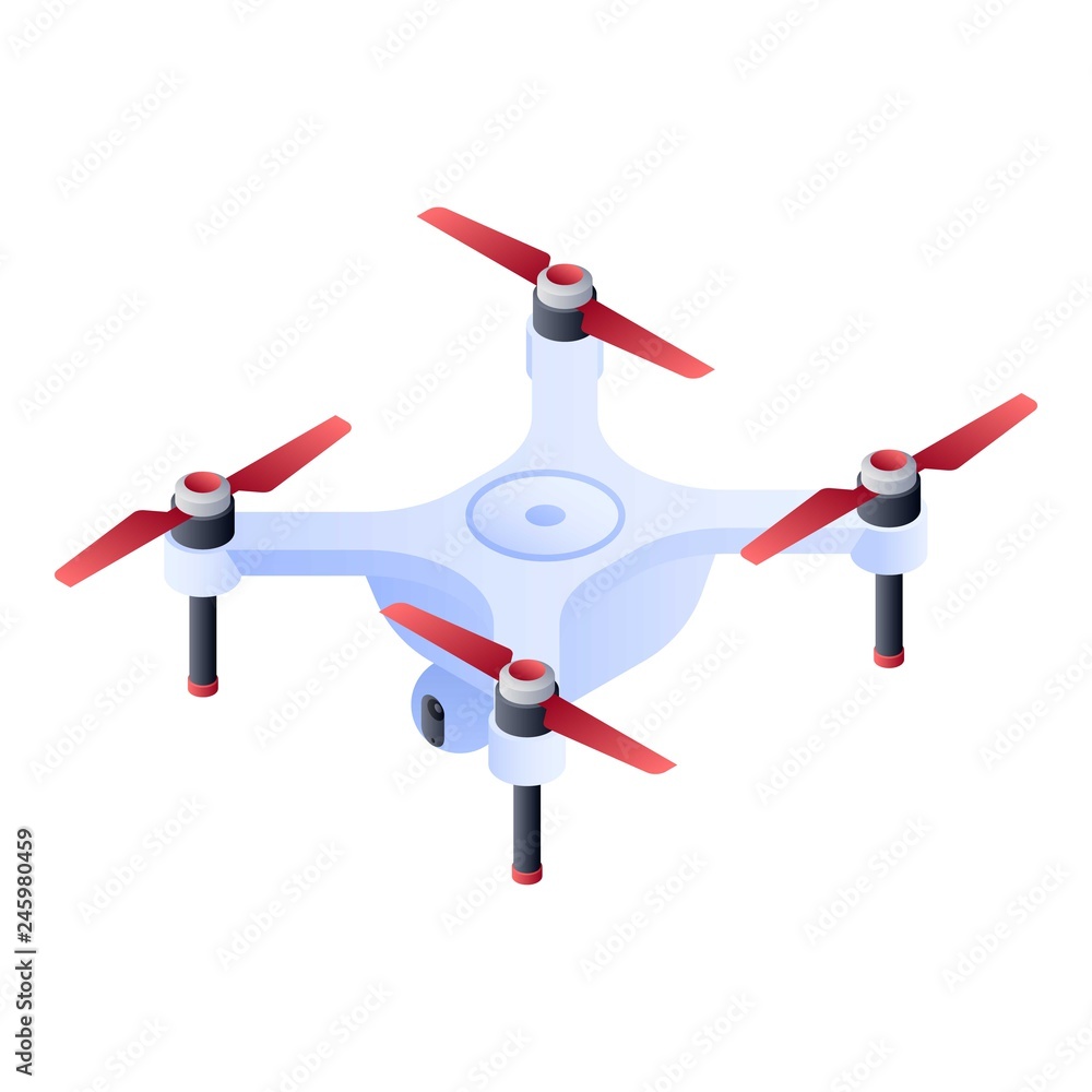 Poster classic drone icon. isometric of classic drone vector icon for web design isolated on white backgrou