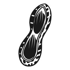 Peanuts in shell icon. Simple illustration of peanuts in shell vector icon for web design isolated on white background